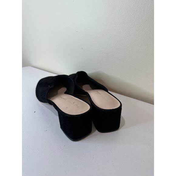Loeffler Randall Suede Black Heeled Mules - Picture 5 of 7